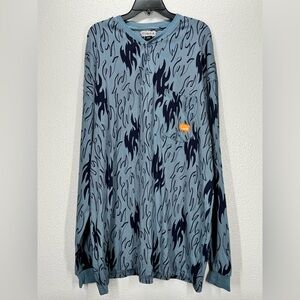 Titicaca FR Fire Resistant Long Sleeve Henley Shirt 3XL / XXXL Flame Print